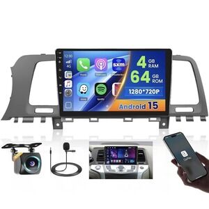 Hikity Android Car Stereo Nissan Murano 2008-2014 Black 9in CarPlay Android Auto